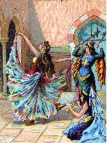 La danse à Byzance. Chromo. 1890.