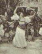 Sword dance by Paul Jovanowits. postcard. 1901.